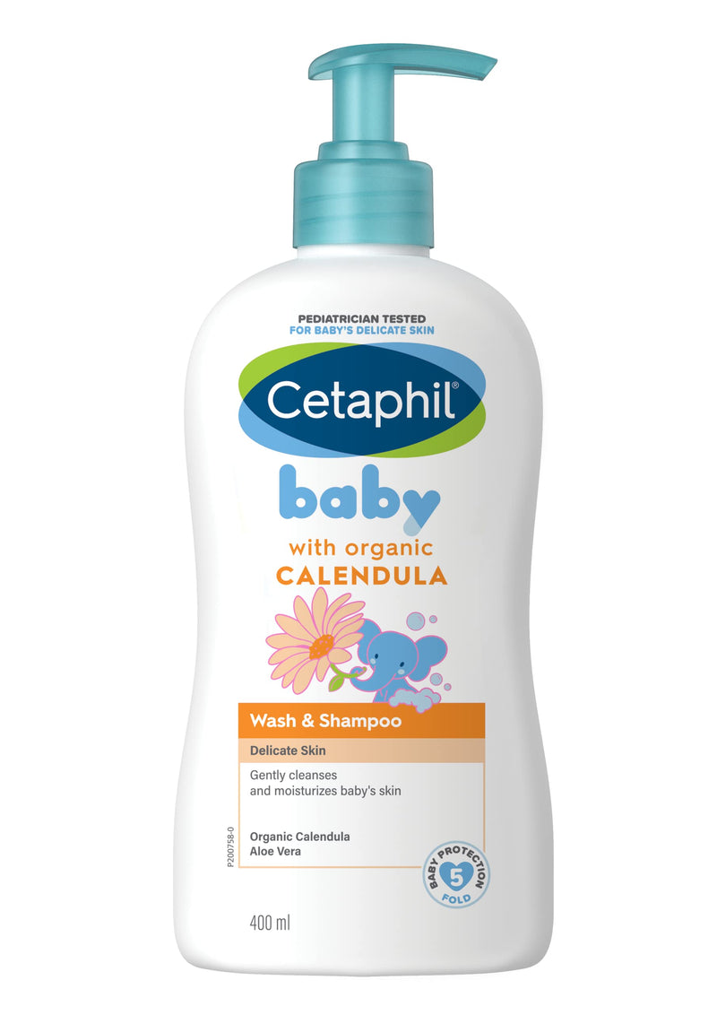 Cetaphil Baby Wash & Shampoo with Organic Calendula (400ml)