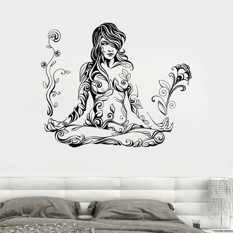 GADGETS WRAP Vinyl Vinyl Abstract Woman Wall Decal