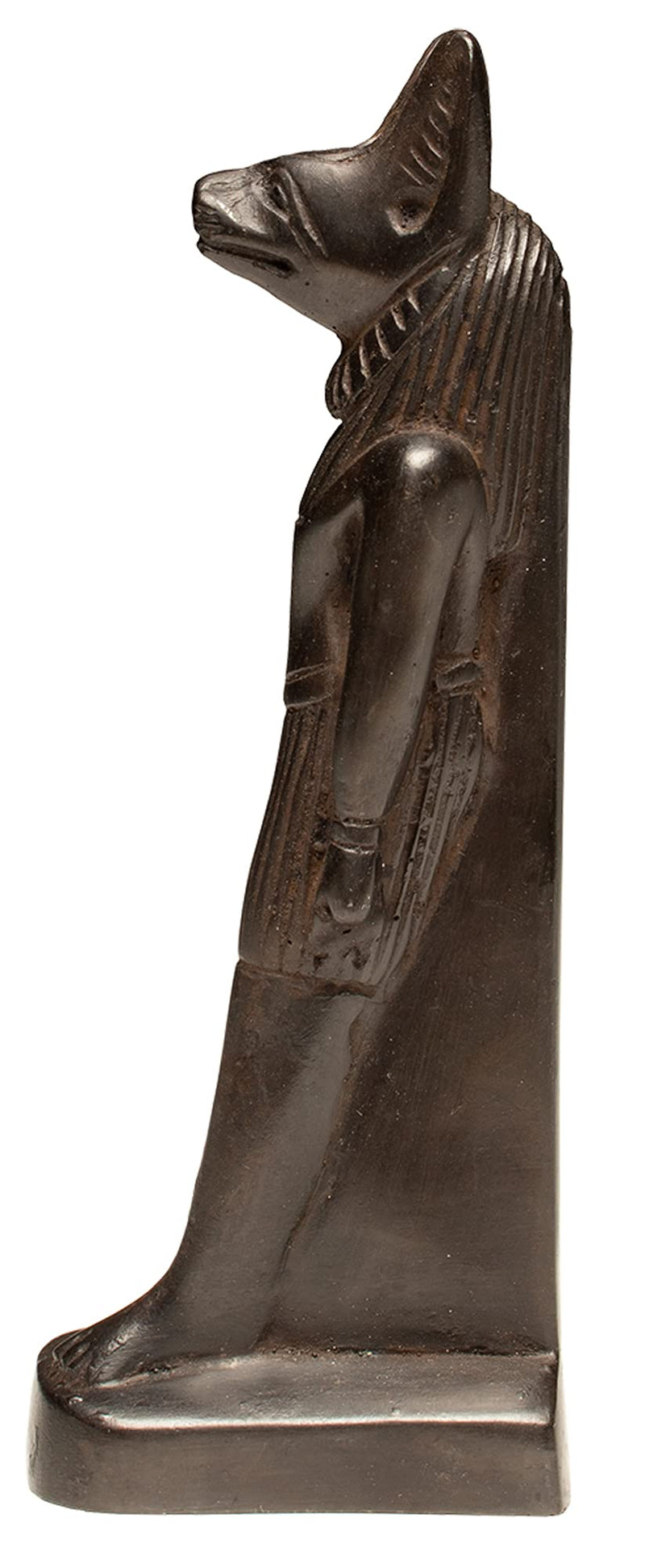 Discoveries Egyptian Imports - Anubis Miniature Standing Statue - Black, 4.75" Tall - Made in Egypt