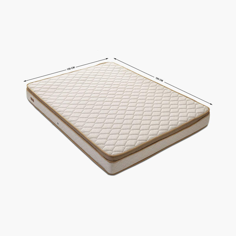 Home Centre Restomax Pro 6"+2" Bonnel Spring Memory Foam Mattress with Box Top 150 x 195 cm