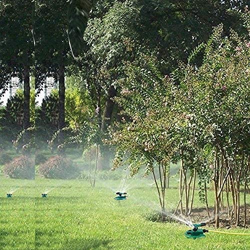 Limbjal® Automatic 360 ° Rotating Adjustable Round 3 Arm Lawn Water Sprinkler for Watering Garden Plants/Pipe Hose Irrigation Yard Water Sprayer Adjustable Water Sprinkler (Pack 2)