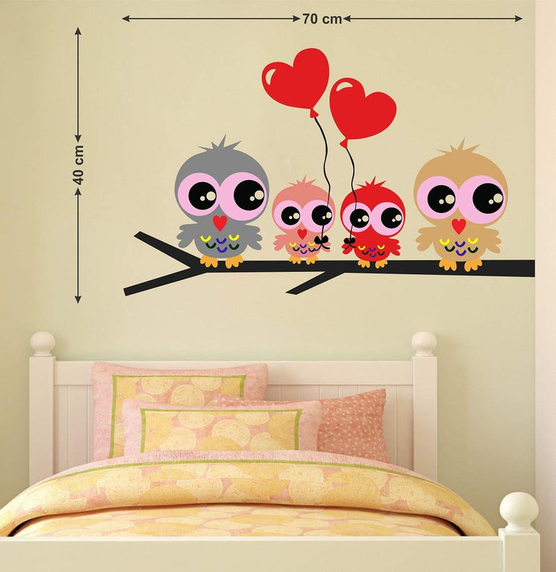 Tuffuk Birds Large Vinyl Wallstickers for Home Decorations (70 cm x 40 cm)5TZ008