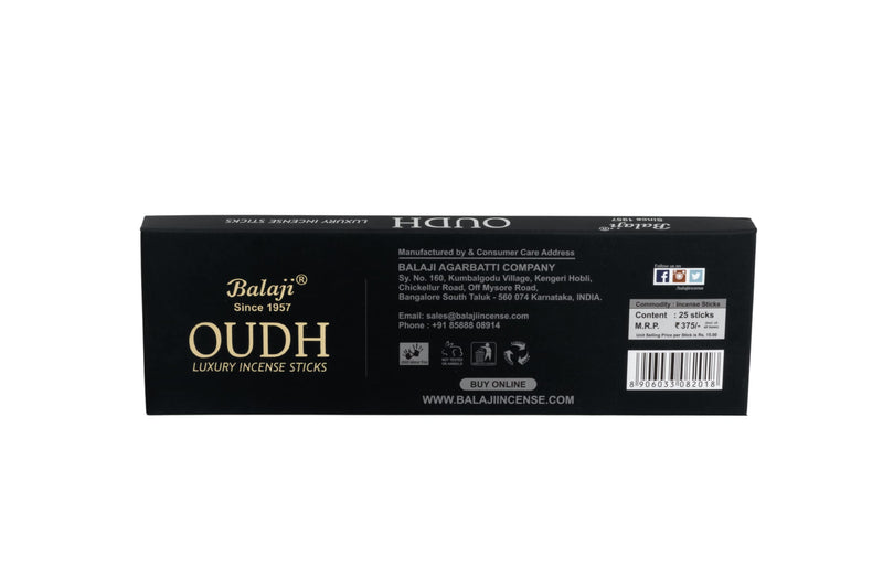 Balaji Oudh - Luxury Incense - 25 Sticks