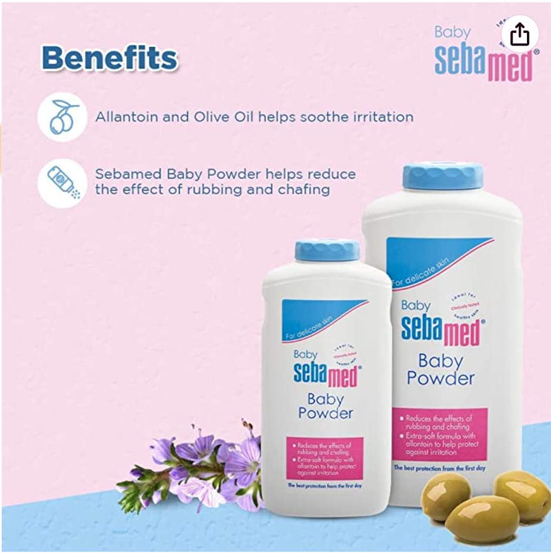 Sebamed Baby Powder 200g |With Olive Oil and Allantoin| For delicate skin