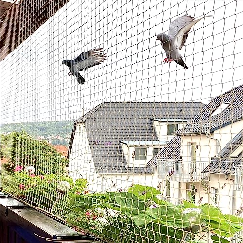 Mr. Right Pigeon Nets for Balconies (10x6 Ft), Anti Bird Control Net, Heavy Duty HDPE Mesh Net for Balconies, Installation Kit Included