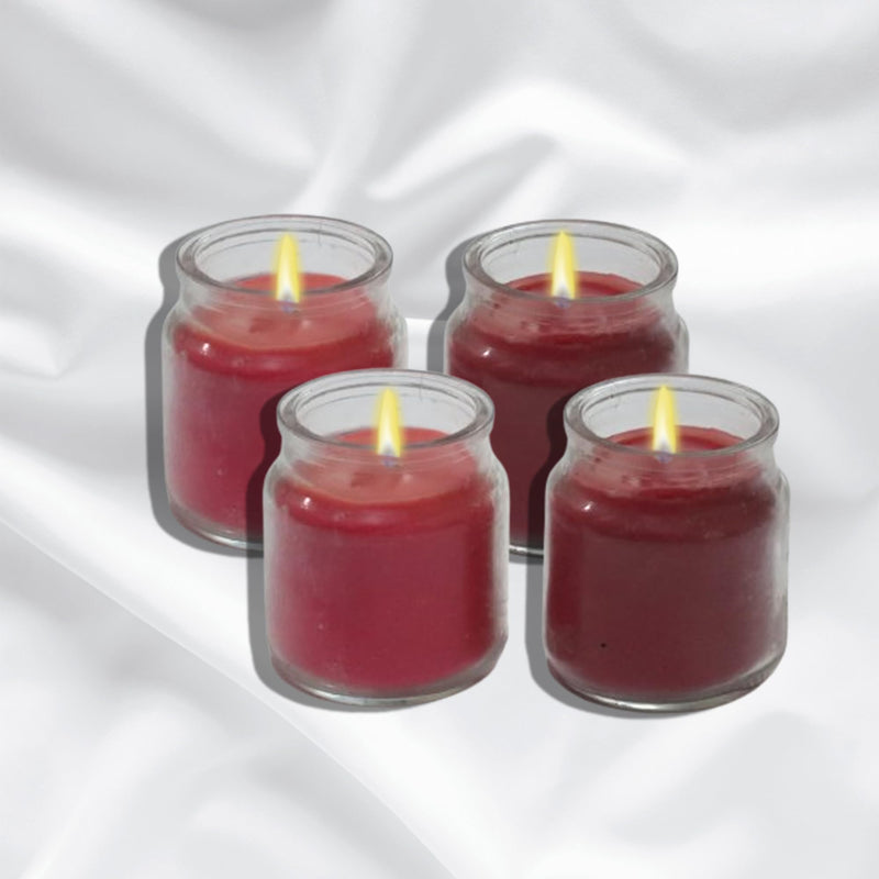 TAHA VENTURES Scented Strawberry Candles for Home Décor, Meditation, Spa, Festival |Soy Wax |240 Grams Each Set of 2