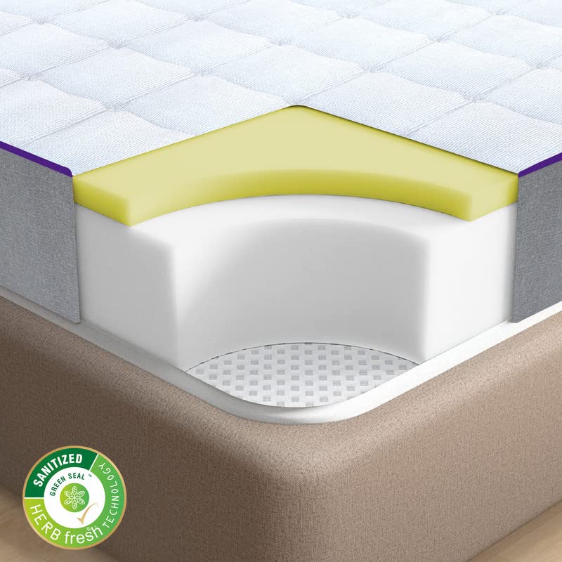 SLEEPSPA Dual Comfort -Hard and Soft-with Soft Comfort Cubes and Rebotech 4 Inch Queen Size High Resilience (HR) Foam Mattress | 7 Years Warranty (LxW: 72X60X4)