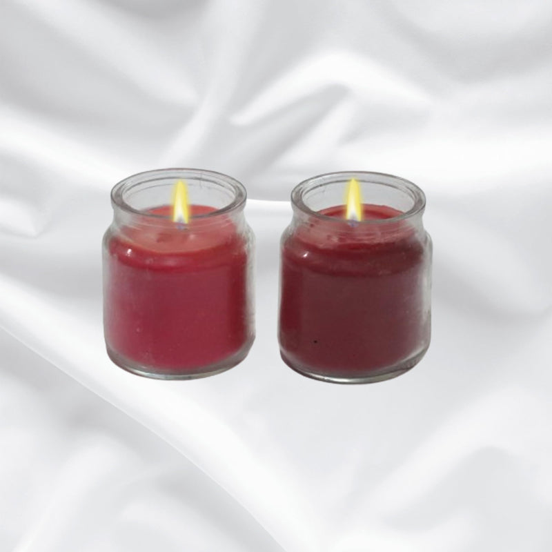 TAHA VENTURES Scented Strawberry Candles for Home Décor, Meditation, Spa, Festival |Soy Wax |240 Grams Each Set of 2