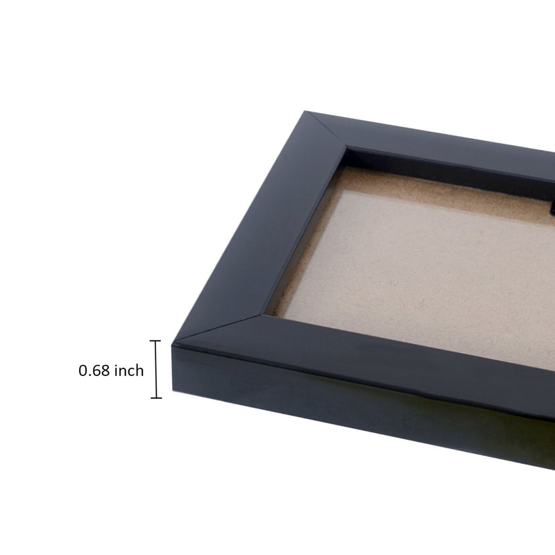 AG Crafts� Wall 11 Collage Photo Frames Black (Black), Glass, Rectangular
