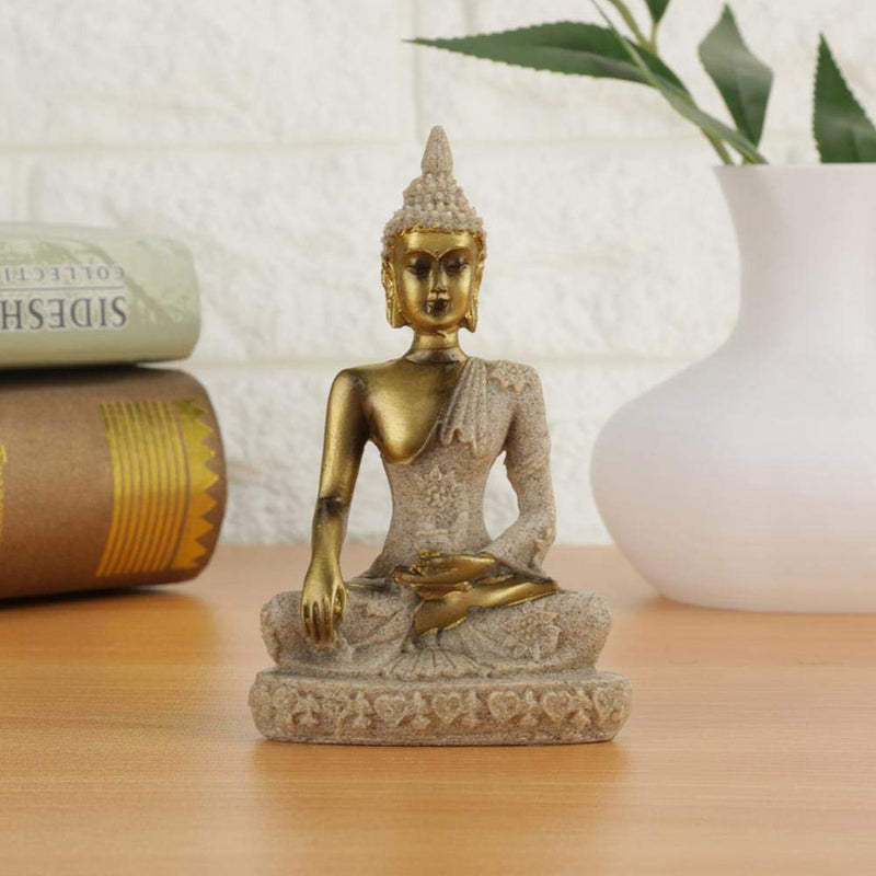 Buddha Statue, Bring Good Luck 11x6.5x3.8cm Hand Carved Buddha Statue, Gift Home for Family Collections