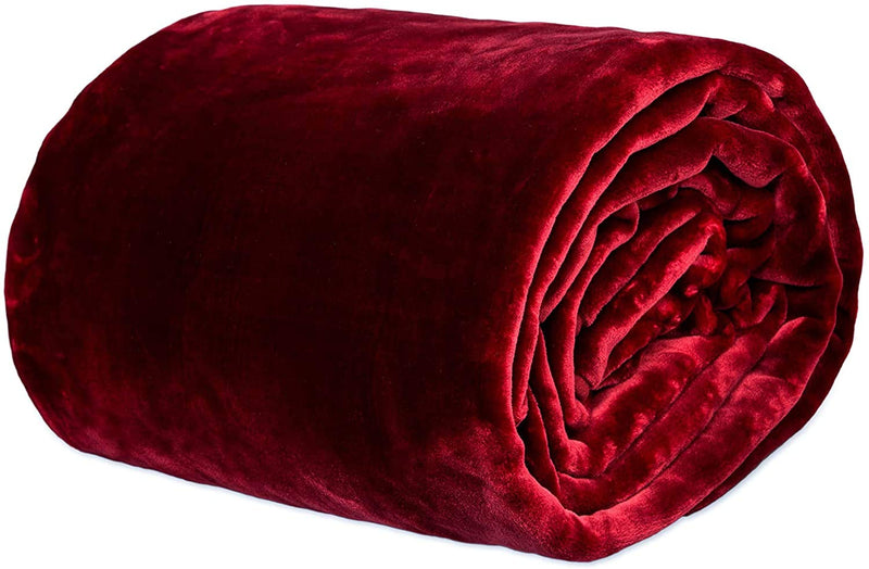 BSB HOME® Blankets|| 3000 TC Super Soft Mink Single Bed Hot and Warm Blanket for Winter-Red Maroon