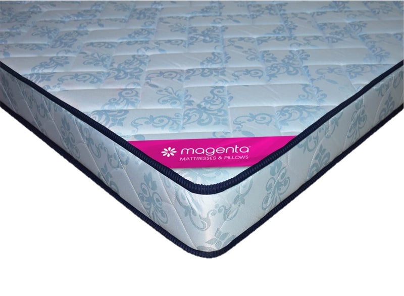 Magenta Siesta 4 Inch High Resilience Foam Dual Comfort Mattress, King Size Medium Firm Mattress with Superior Comfort Body Support Foams Mattress -(Sky Blue, 78 X 72 X 4 Inch)