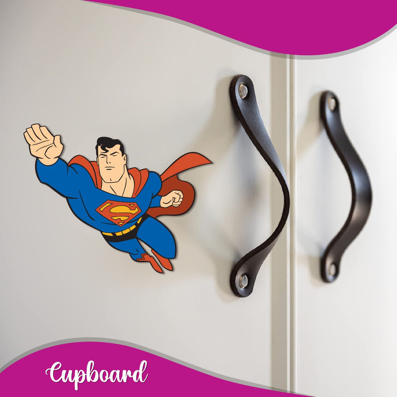 Bhai Please Superman Wooden Fridge Magnet (Pack of 1) Fun Comic Character Gift and Decoration