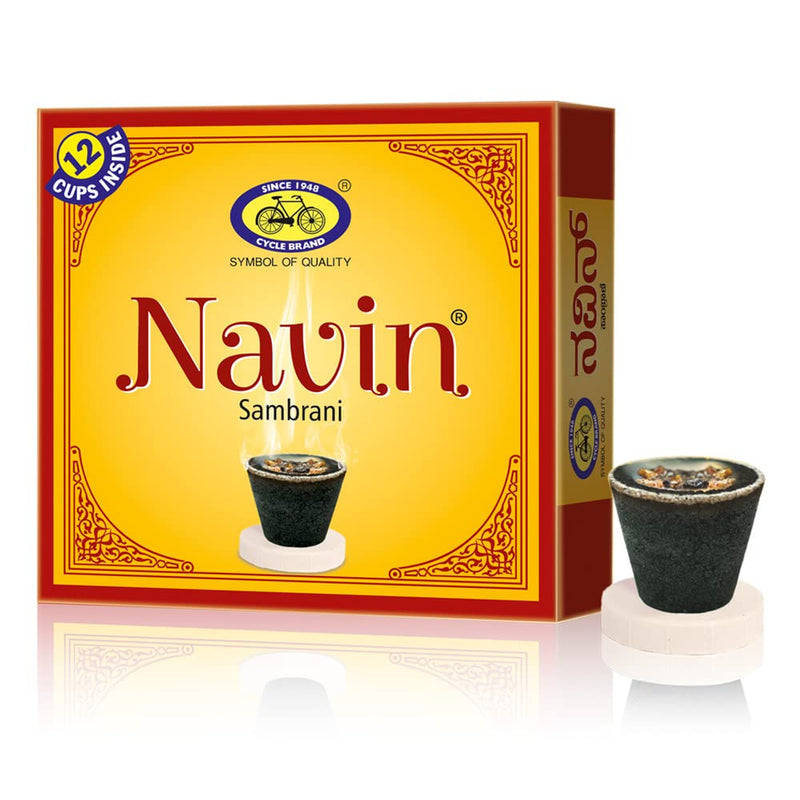 Cycle Pure Combo Pack Of Naivedya Sambrani Cup,Naivedya Jumbo Sambrani Cup,Navin Sambrani Cup & Vasu Loban / Pack Of 4 (124 Nos)/ Natural Guggul Fragrance Dhoop Cups / Havan Cups For Puja