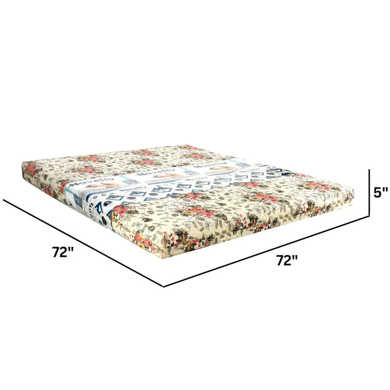 Novelty Mattress And Sofa_Latex Bond 5 inch King Size Natural Latex Mattress (72x72x5, Double Bed, Firm Mattress)