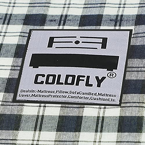 COLOFLY Navy Blue 3 Inch Soft Pu Foam Mattress (72X36X3)