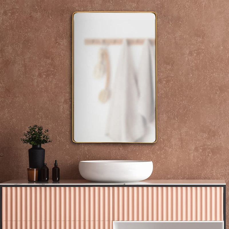 Wakefit Margolis Gold Wall Mirror