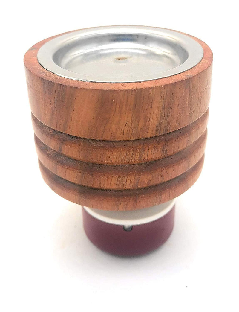 CANDY KART Wooden Kapoor Dani Multipurpose Direct Plug AgarBatti in Mini Magic Wooden Electric Incense Burner Kapoor Dani Camphor Burner Essential Oil Diffuser & Aroma Diffuser - Made of Wood