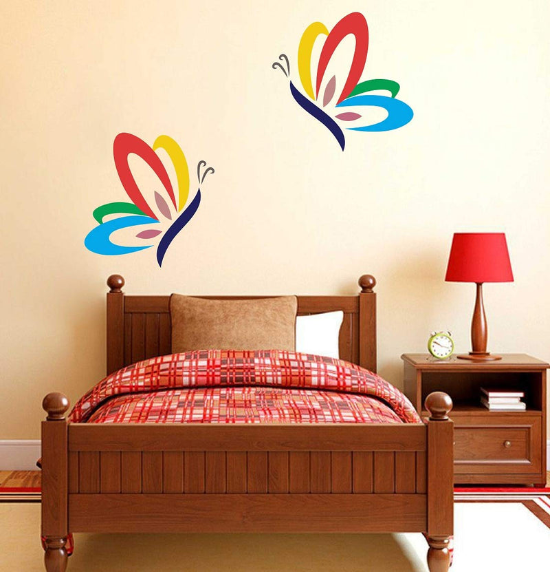 Tuffuk Butterfly Large Vinyl Wallstickers for Home Decorations(37 cm x 36 cm)4TZ237