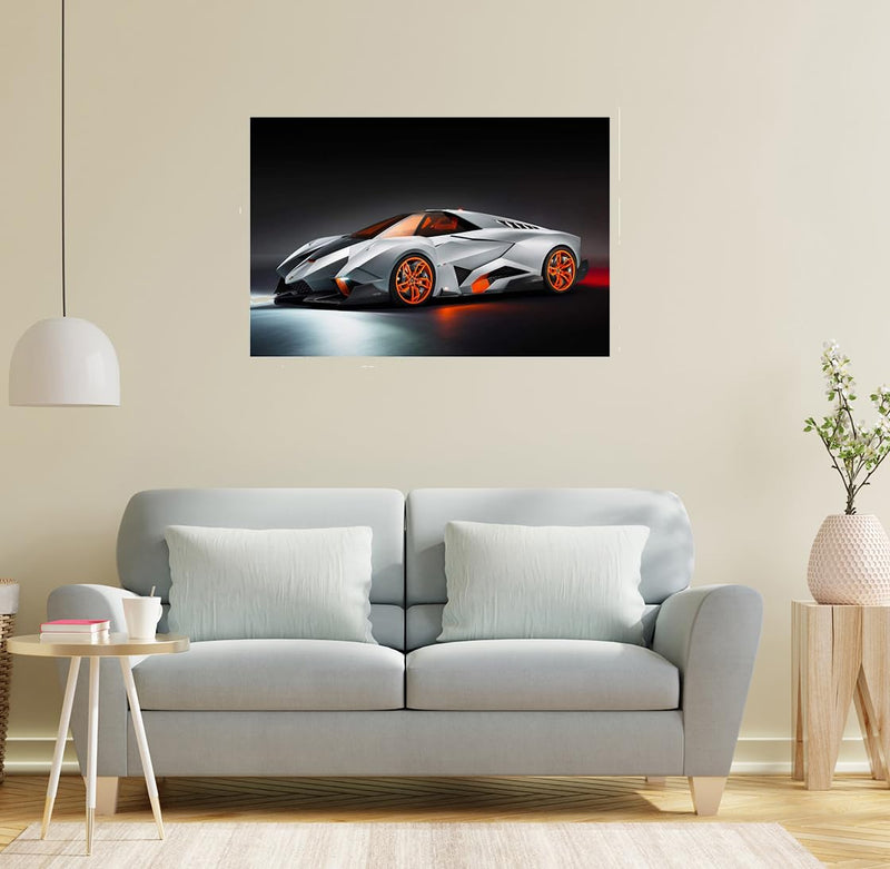 SCPmarts Create Your Desire high Speed Car Wall Poster Vinyl Wall Decal Sticker Wide 35 Inch x 23 Inch