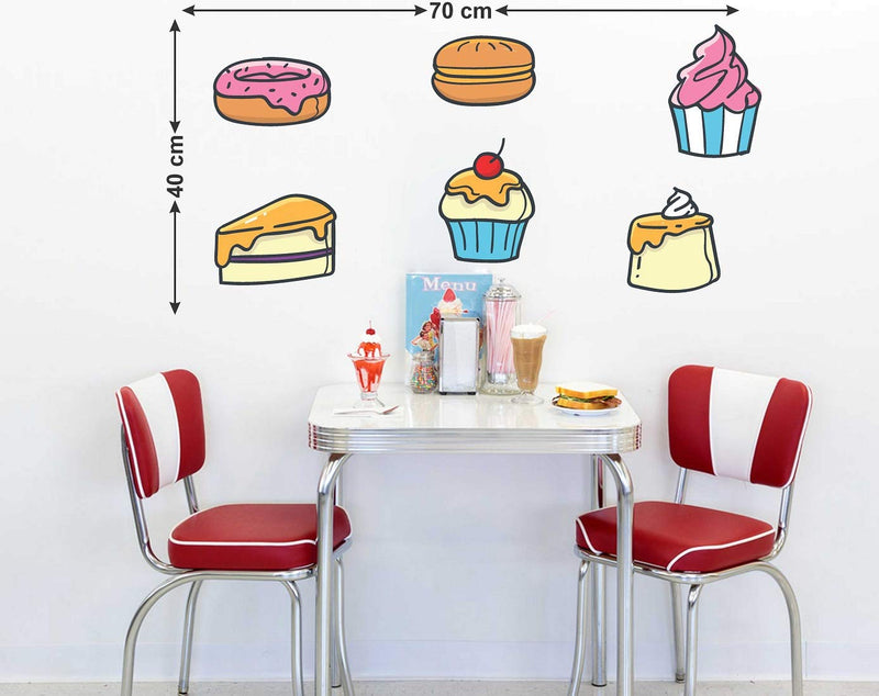 Tuffuk Kitchen Large Vinyl Wallstickers for Home Decorations(70 cm x 40 cm)4TZ036