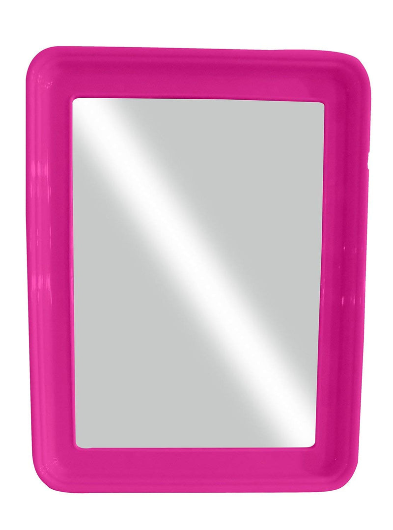 Wash Basin Wall Hanging Mirror for Home Bathroom (Pink)