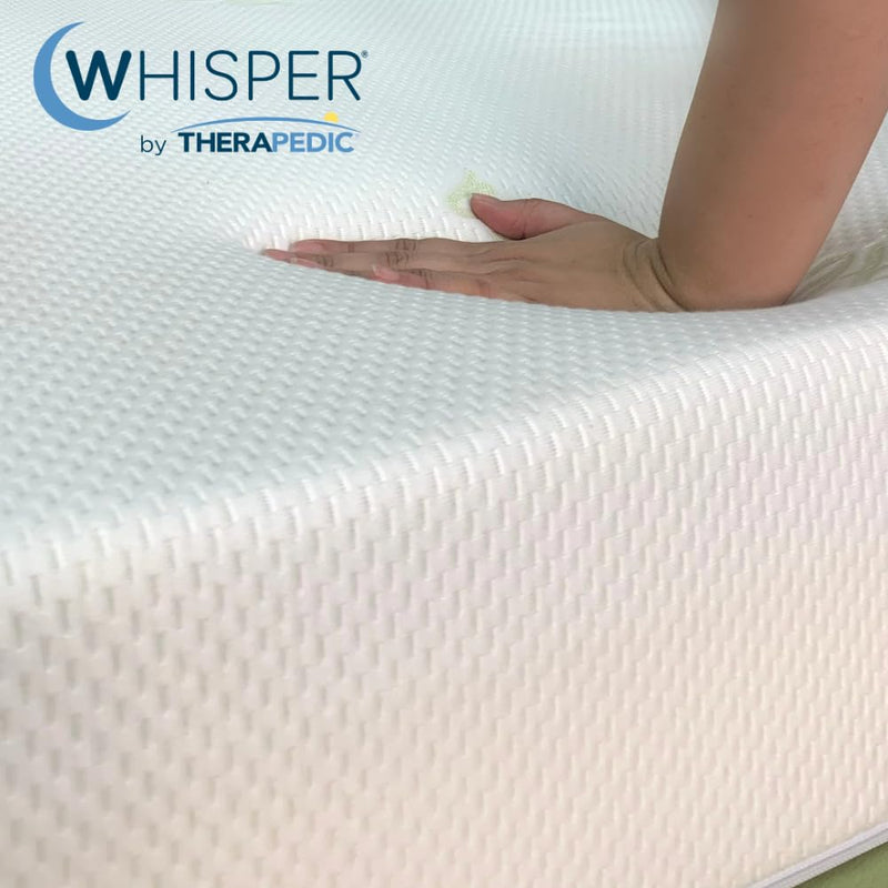 CLOUDE Presents - Whisper by Therapedic 5-Inch Single Bed Size Orthopedic Dual Comfort Mattress - Soft & Hard Foam| Temperature Control (Single, 72X36X5)