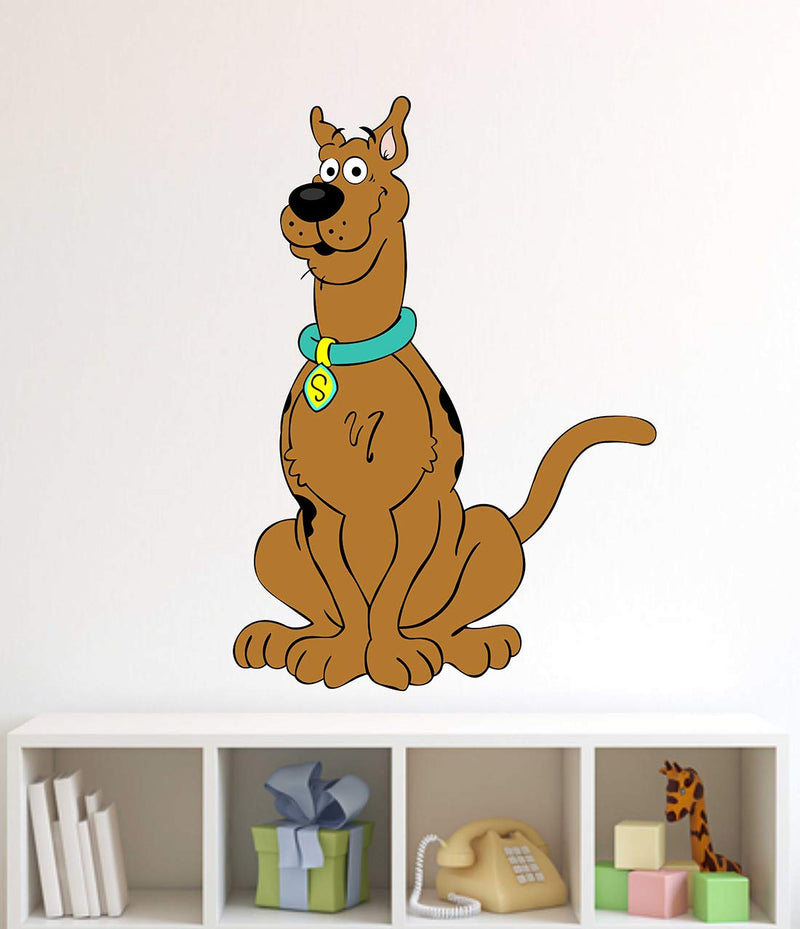 HAPPYSTICKY Scooby Doo Large Vinyl Wallsticker for Home Decoration (50 cm x 65 cm) 57-HAP-LM-2043