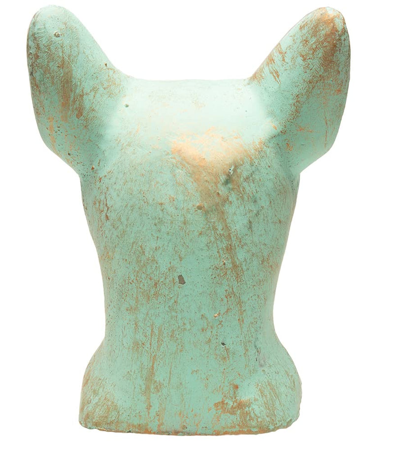 Discoveries Egyptian Imports Authentic Miniature Statue - Patina Finish - Bastet Cat Goddess Bust - 4" - Made in Egypt