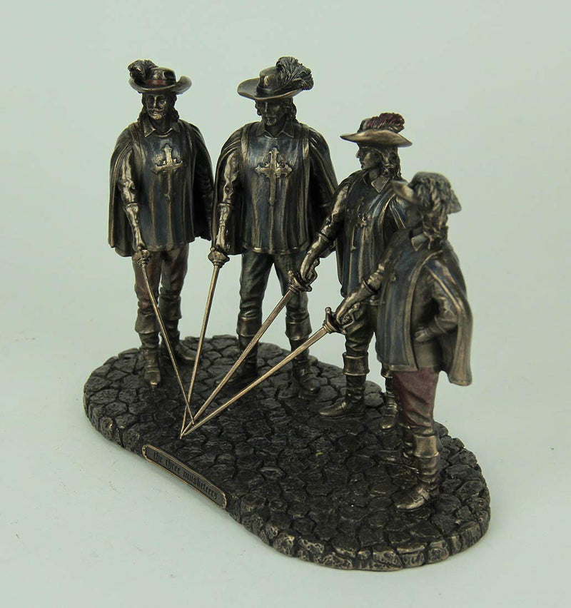 Veronese Design The Musketeers All for One Bronze Finished Statue