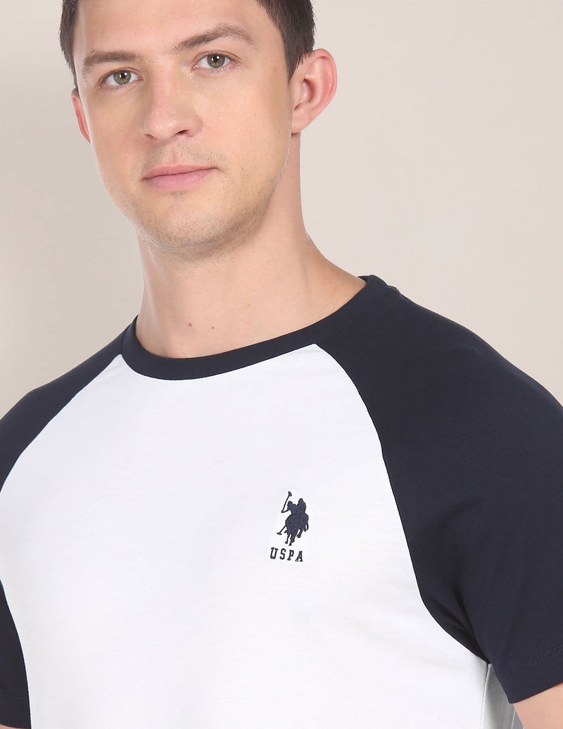 U.S. POLO ASSN. Mens Hs Round Neck Regular Fit T-Shirts (Ustshf0061_White_XXL)