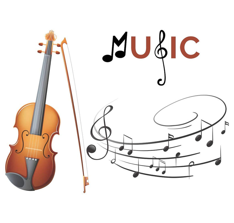 Tuffuk Music Large Vinyl Wallstickers for Home Decorations (70 cm x 50 cm)5TZ085