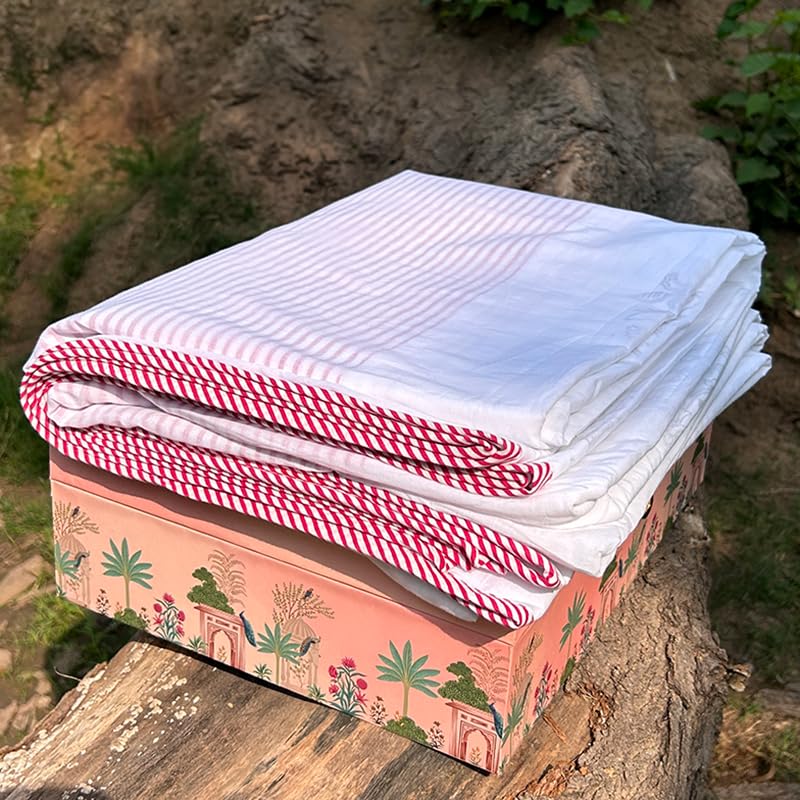 THE JAIPUR WALA Hnadmade Mulmul Cotton Dohar AC Blanket