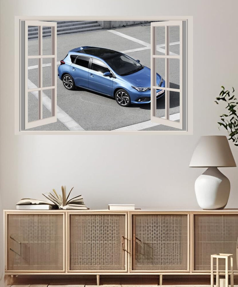 JVERF - JZZA18583 Toyota Auris Hybrid| Self-Adhesive Open Window Wall Sticker