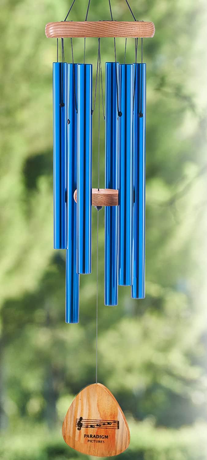 Big Wind Chimes for Home Positive Energy Items for Good Luck (Blue)