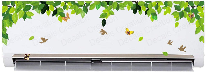 Decals Creation™ AC Sticker Fridge Sticker Wall Sticker Split Ac Stickers Air Conditioner Sticker Standard Size