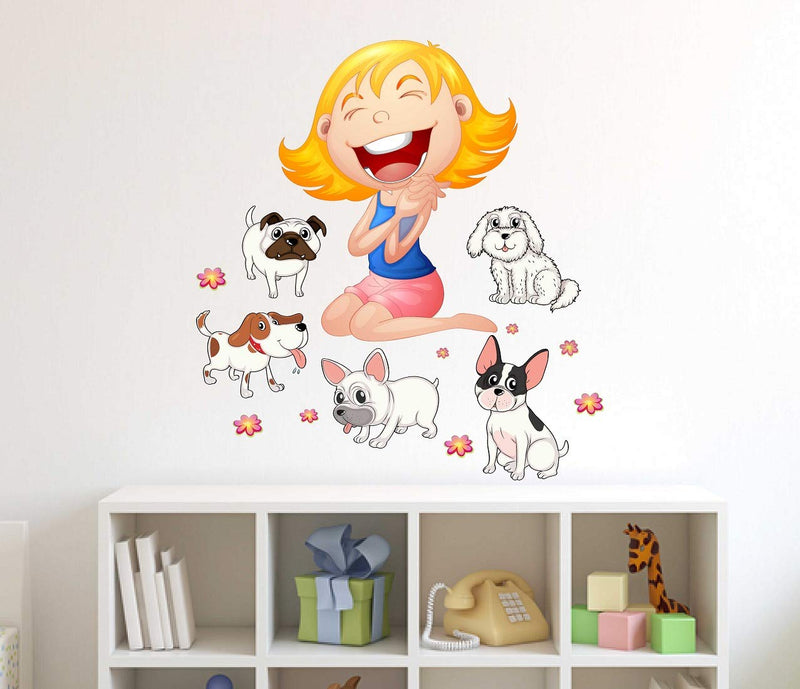 Tuffuk Happy Kid Large Vinyl Wallstickers for Home Decorations(50 cm x 60 cm)4TZ207