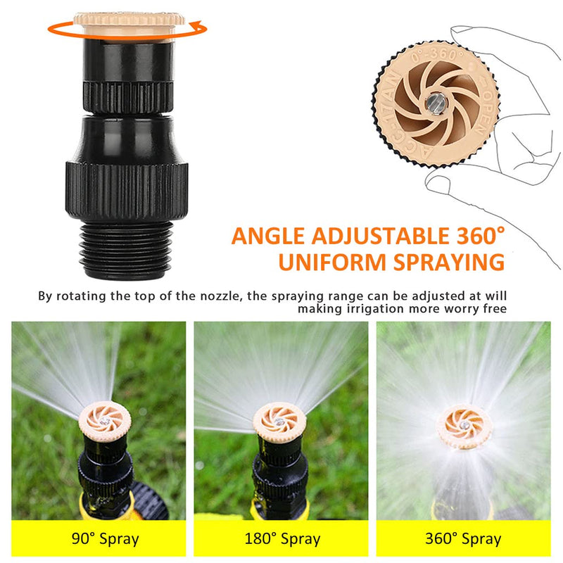 Optifit® Garden Sprinker for Garden Agriculture Watering, 360° Rotating Irrigation Sprinkler Adjustable Irrigation Angle Sprinkler, Gardening Watering Systems for Outdoor Garden Yard Lawns