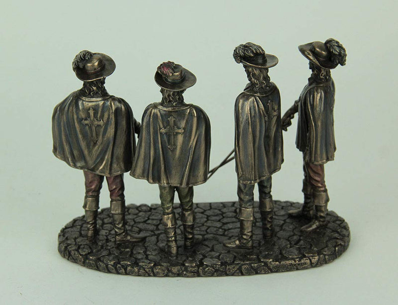 Veronese Design The Musketeers All for One Bronze Finished Statue