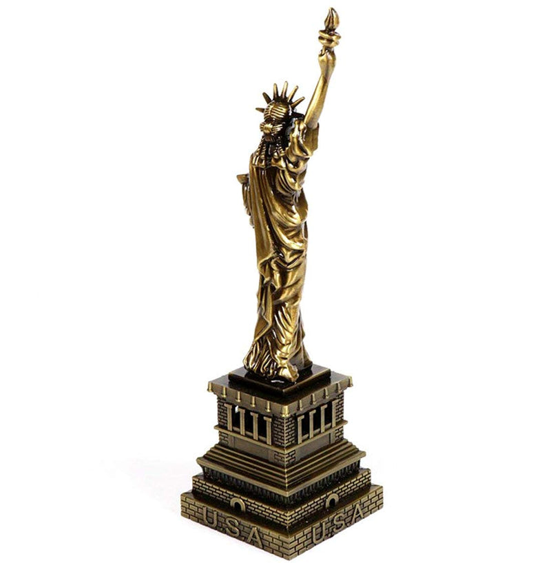 Stealodeal Staute of Liberty Souvenir Decorative Showpiece - 16 cm (Brass, Copper)