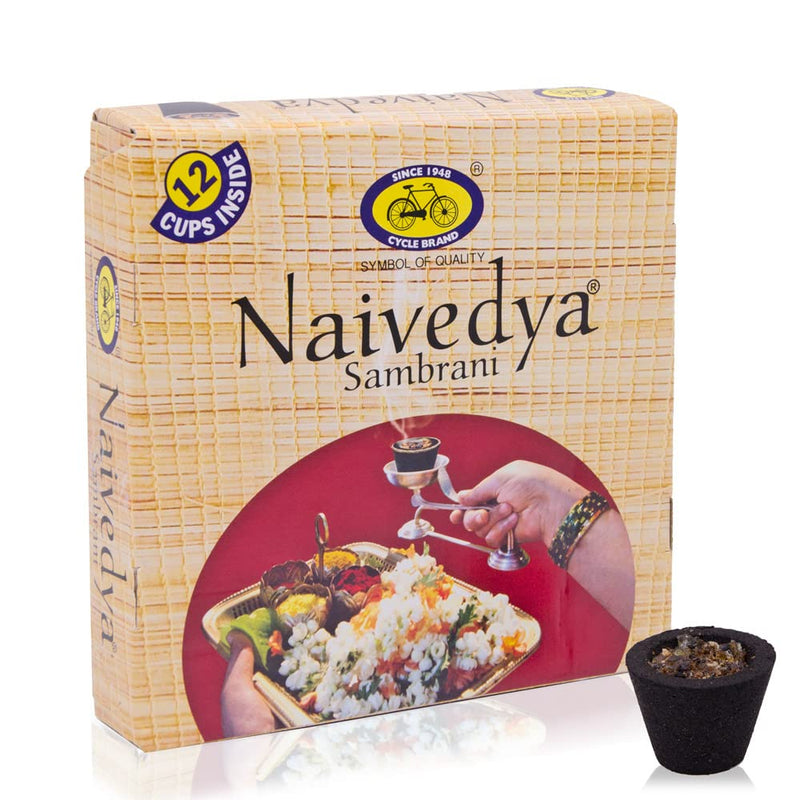 Cycle Pure Combo Pack Of Naivedya Sambrani Cup,Naivedya Jumbo Sambrani Cup,Navin Sambrani Cup & Vasu Loban / Pack Of 4 (124 Nos)/ Natural Guggul Fragrance Dhoop Cups / Havan Cups For Puja