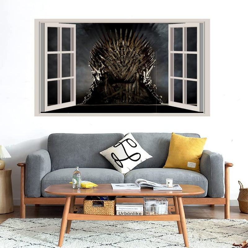 GADGETS WRAP Printed Wall Decal Sticker Fake Window Style Decal (90cm x 50cm) - Game of Throne Sword