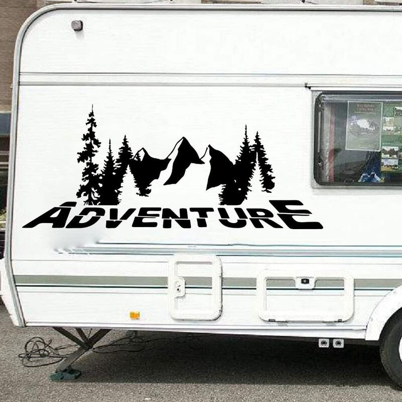 GADGETS WRAP Vinyl Decal Sticker Camper Rv Adventure Mountain (Item Finish Size : 100cm x 42cm)