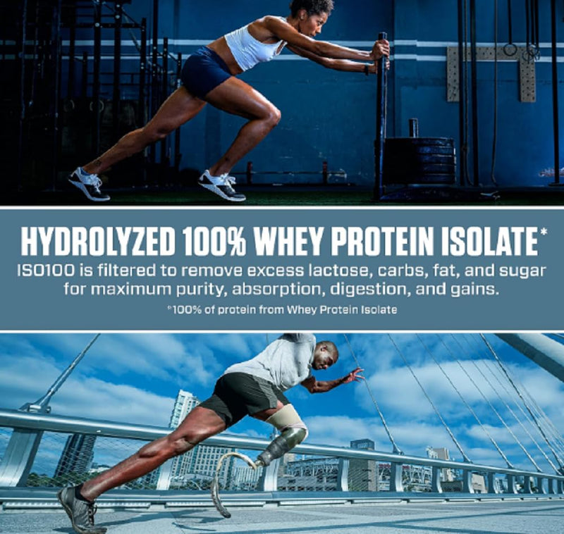 Dymatize Nutrition ISO 100 Whey Protein Isolate Powder - 2.26 kg (Gourmet Chocolate)