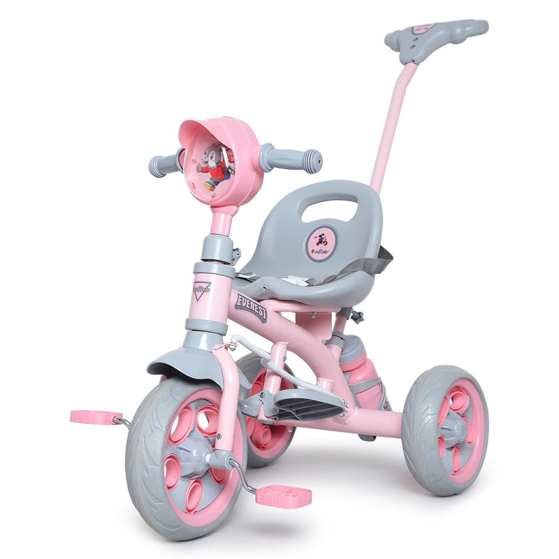 Fun Ride Tricycle Kids Musical Plug and Play Parental Control Handle f