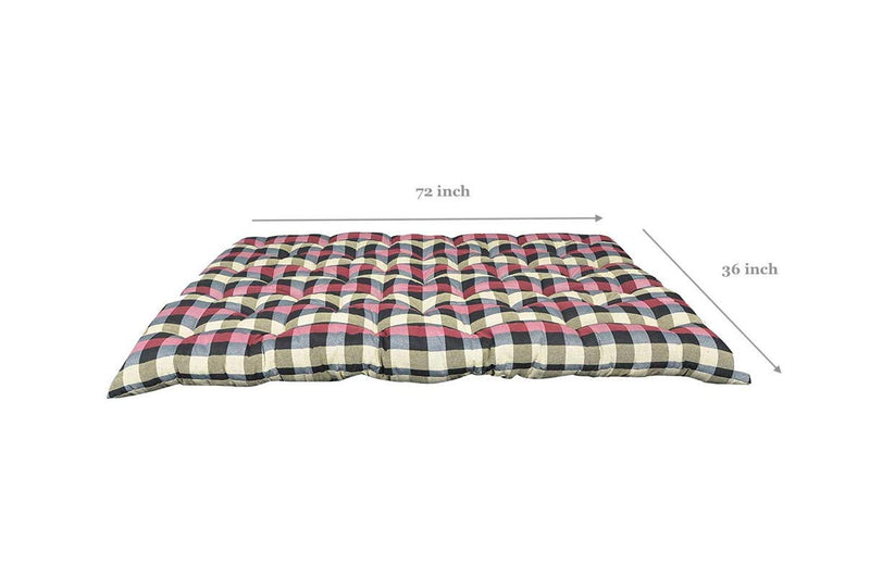 Padam Shree Large Soft Cotton Multicolour Mattress/Gadda (2 Sleeping Capacity)_72X48-Inch, Single (PDM-224)