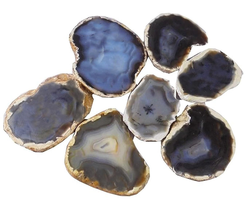 eshoppee 900 gm Agate Slice (Black Agate)