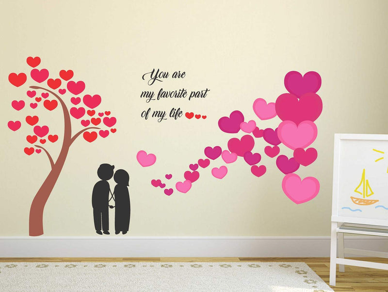 Tuffuk U R My Life Large Vinyl Wallstickers for Home Decorations(100 cm x 60 cm)5TZ299