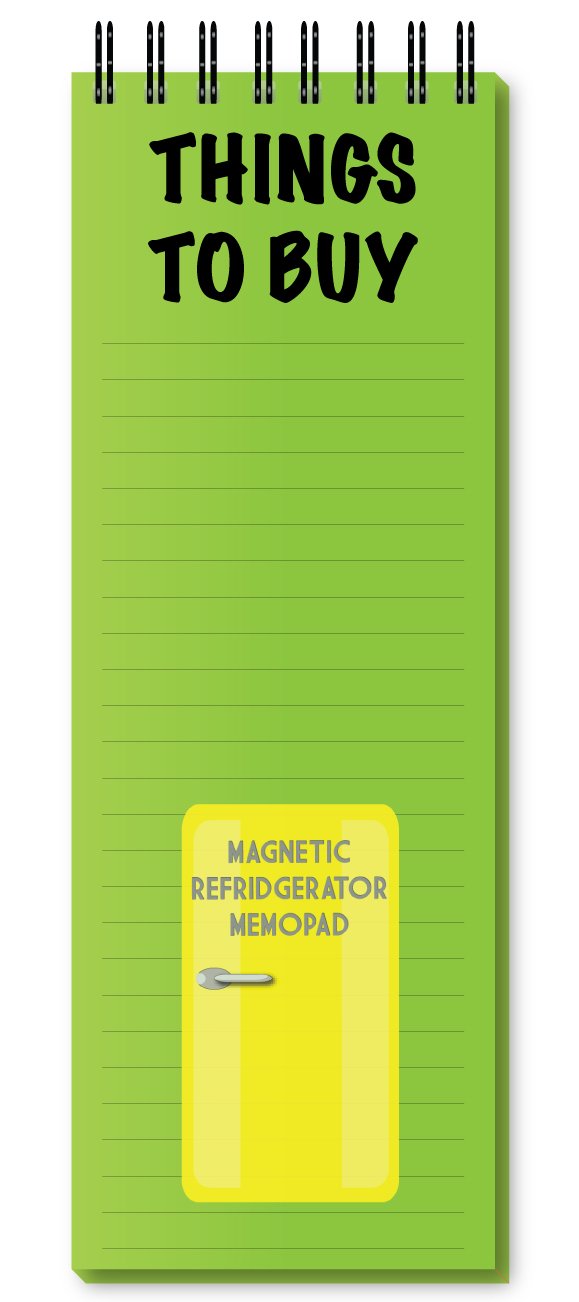 Nourish Things to Buy Green Magnetic Refrigerator Memo Pad