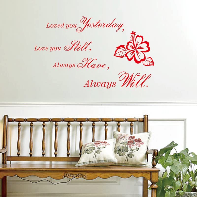 GADGETS WRAP Wall Decal Vinyl Sticker Wall Decoration - Loved You Yesterday Love You